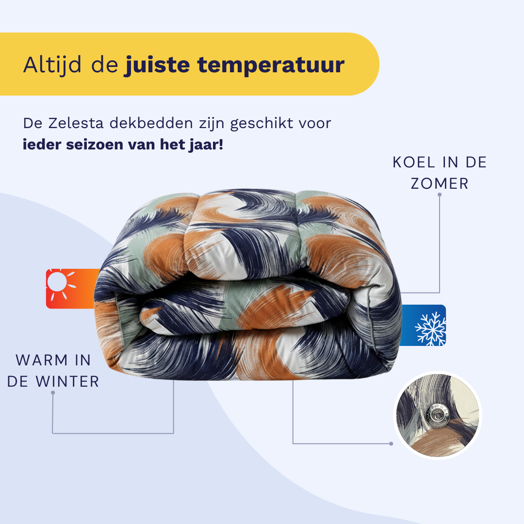 Zelesta Wonderbed 4 Seasons Double - Urban Brush