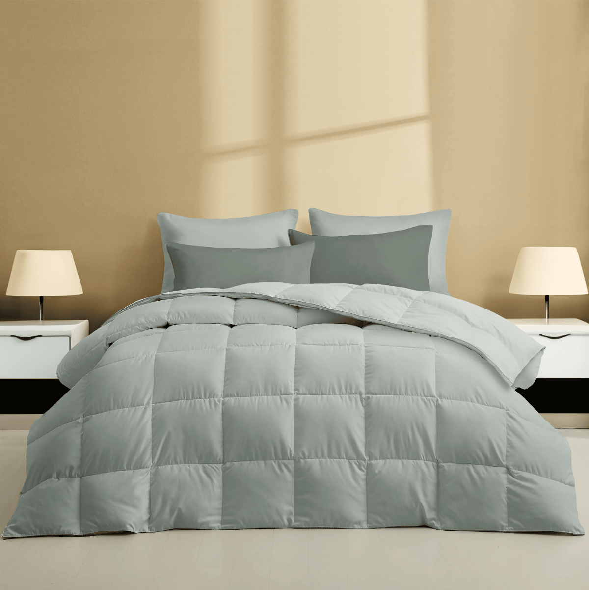 Zelesta Wonderbed 4 Seasons Double Katoen - Natural Green