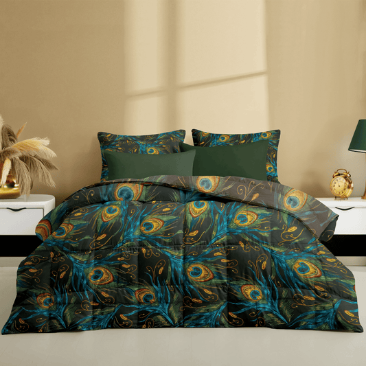 Zelesta Wonderbed 4 Seasons Double - Peacock Feathers