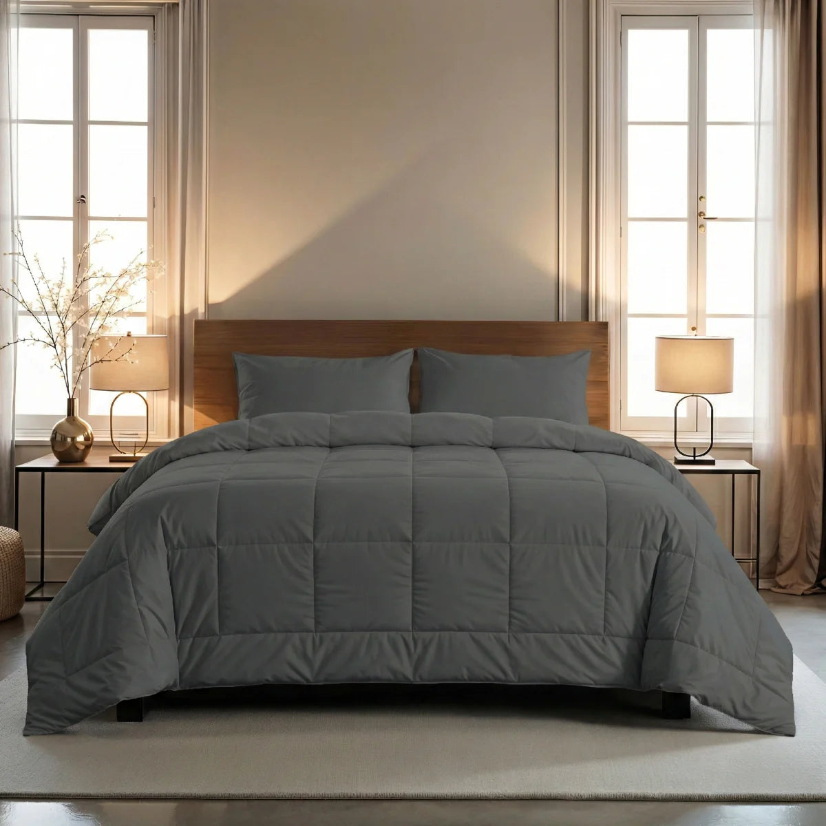 Zelesta Comfort Uni 4-Season Duvet - Stone Grey