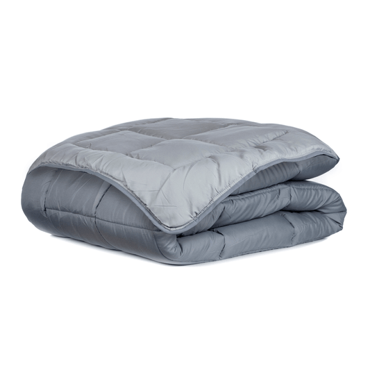 Dekbed packshot Zelesta Easybed - Donkergrijs & Zilvergrijs