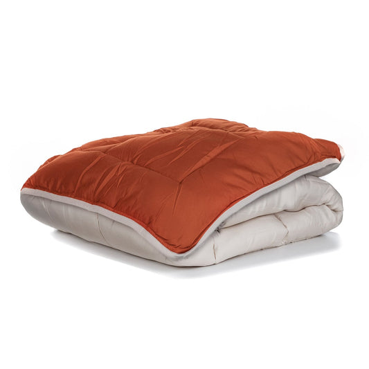 Dekbed packshot Zelesta Easybed - Lichtgrijs & Gember