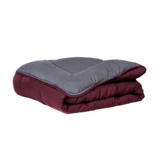 Dekbed packshot Zelesta Easybed - Paars & Antraciet
