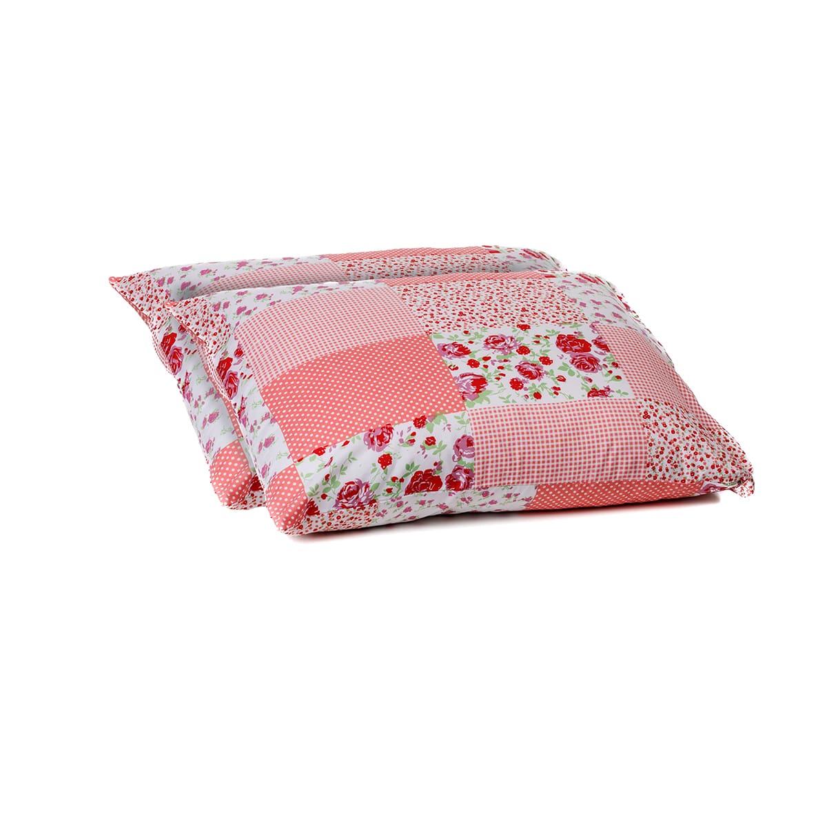 Packshot van Wonderbed Kussensloop Set van 2 - Patchwork Pink 60x70cm