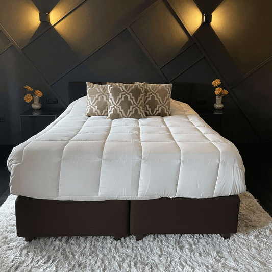 Zelesta Everyday Duo Duvet - Light Grey & Sea Green
