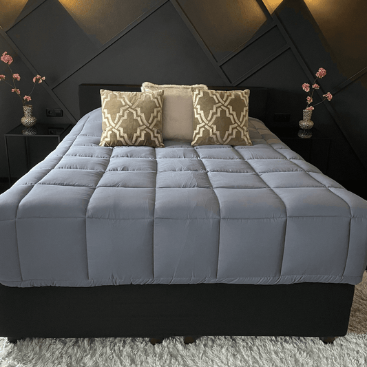 Zelesta Everyday Duo Summer Duvet - Dark Grey & Silver Grey