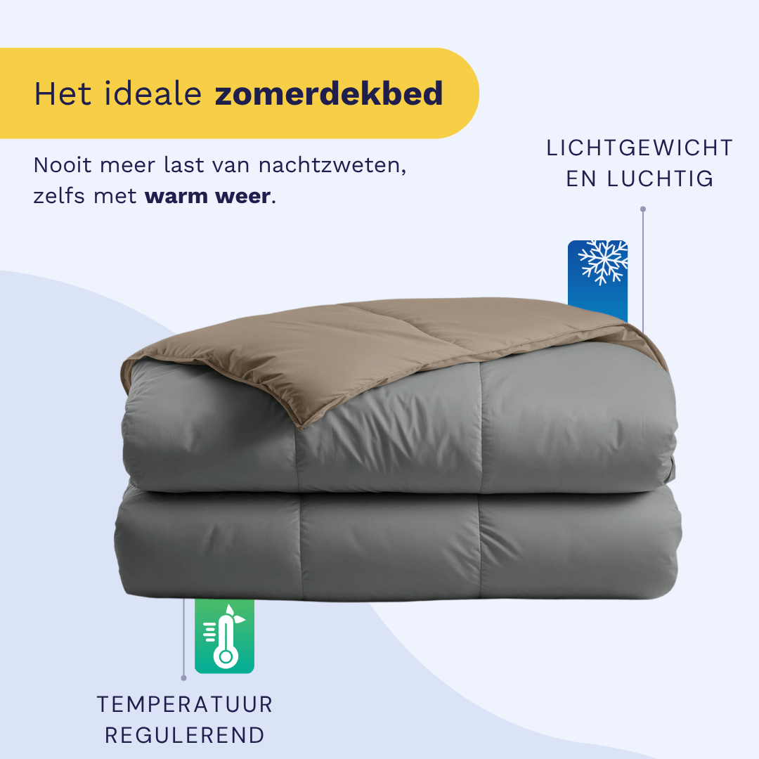 Zelesta Premiumbed Katoen Light - Anthracite & Taupe