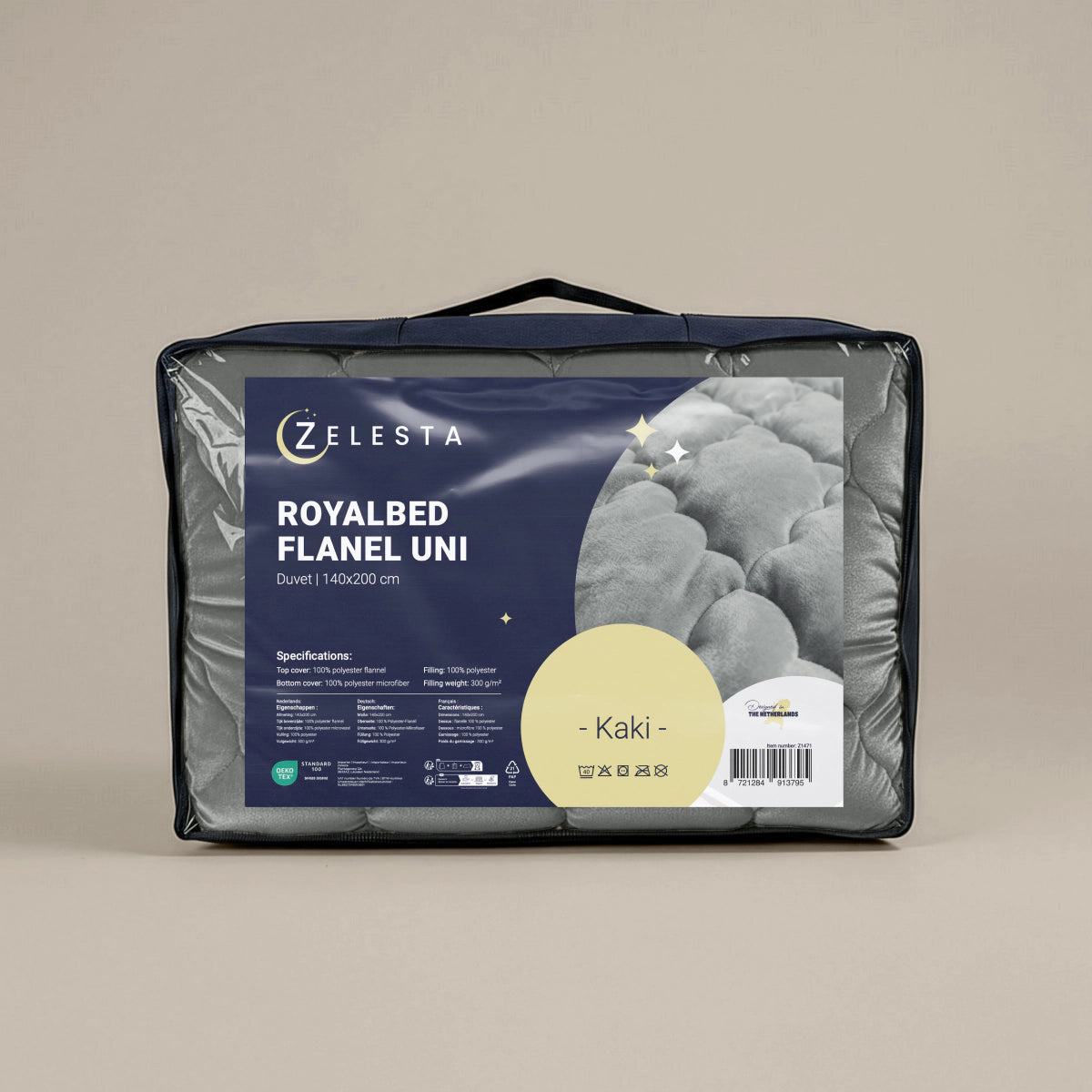 Zelesta Flanel Uni - Kaki