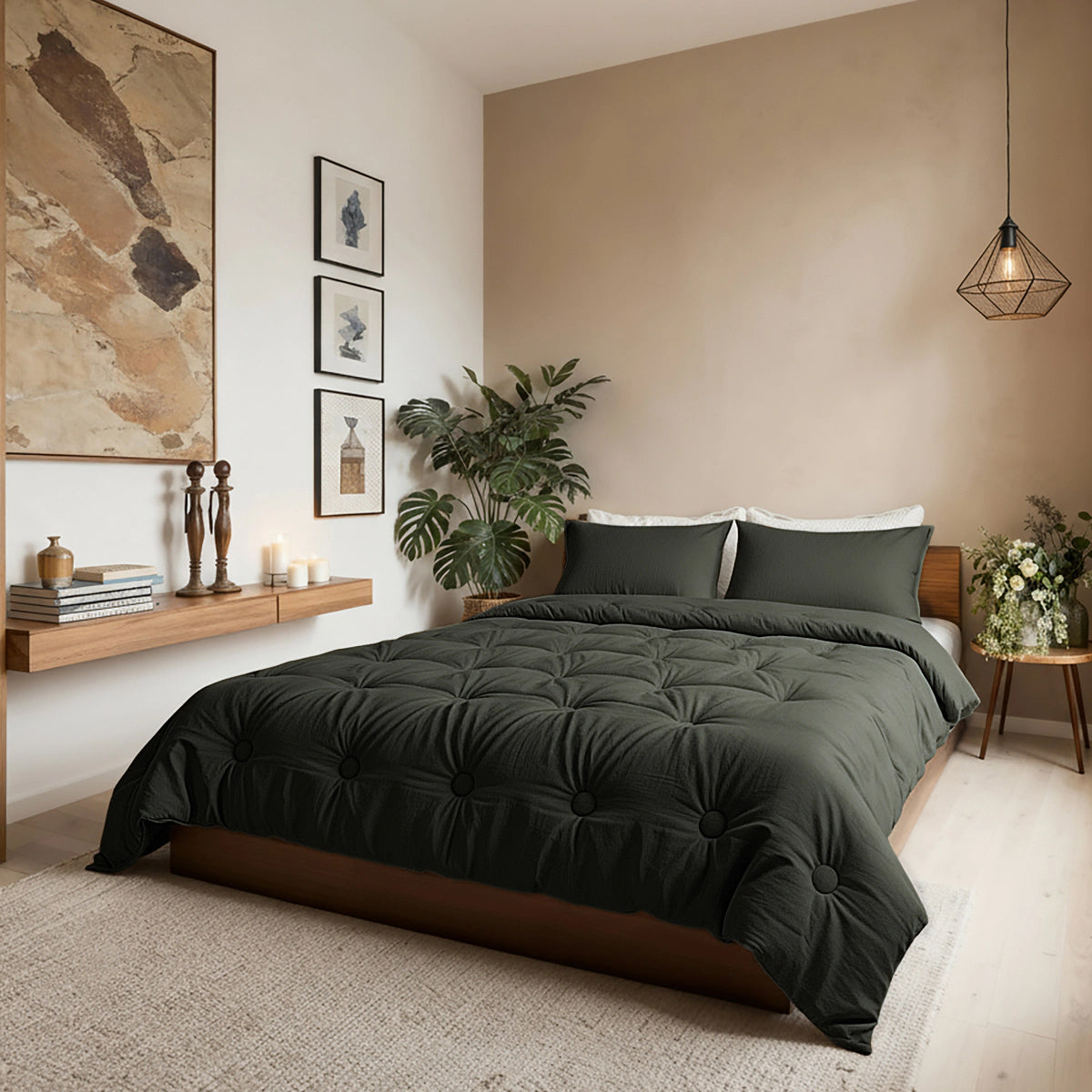 Zelesta Japandibed Katoen Mousseline - Green