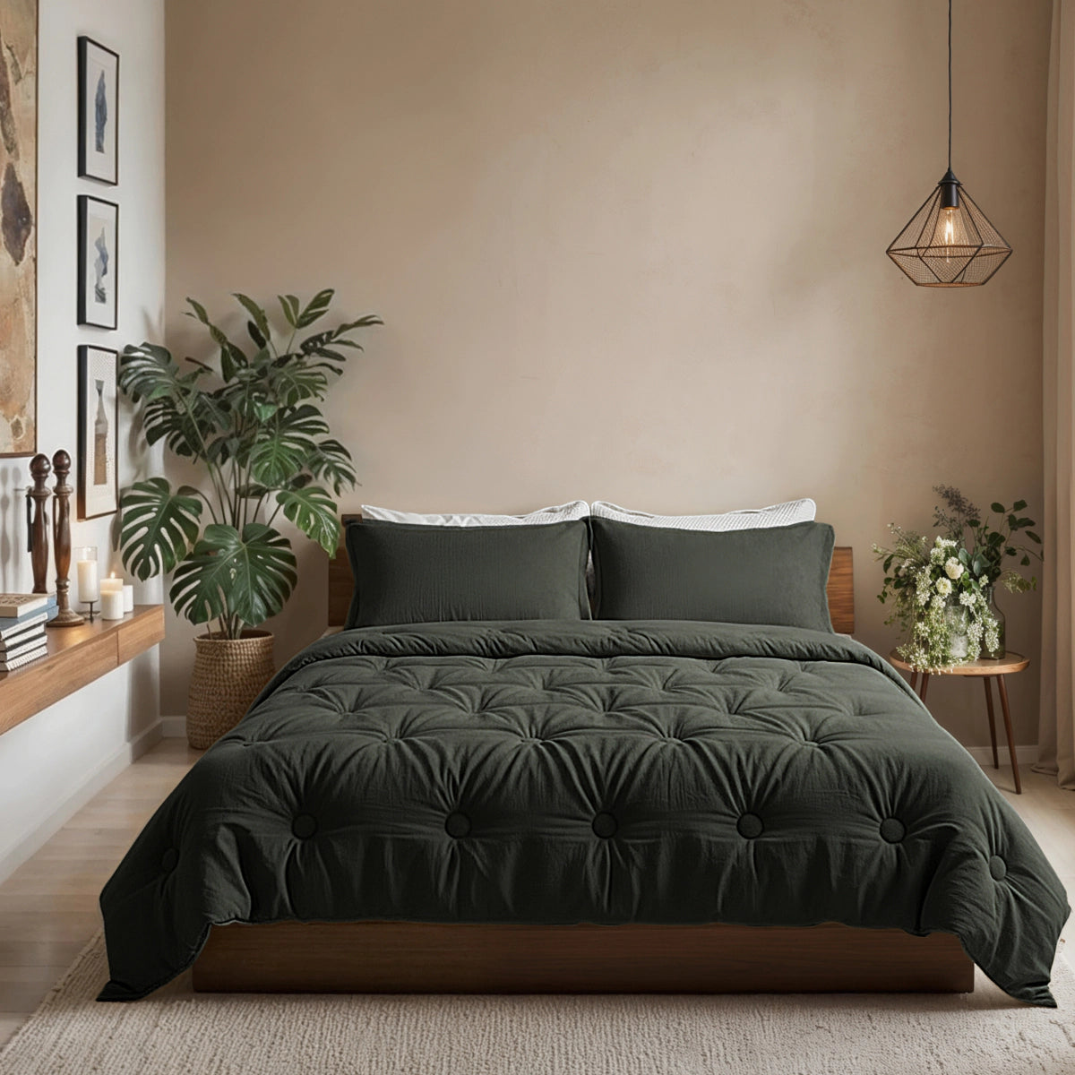 Zelesta Japandibed Katoen Mousseline - Green