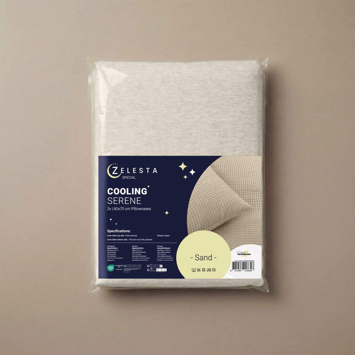 Zelesta Special Cooling Serene Kussensloop set van 2 - Crèmewit
