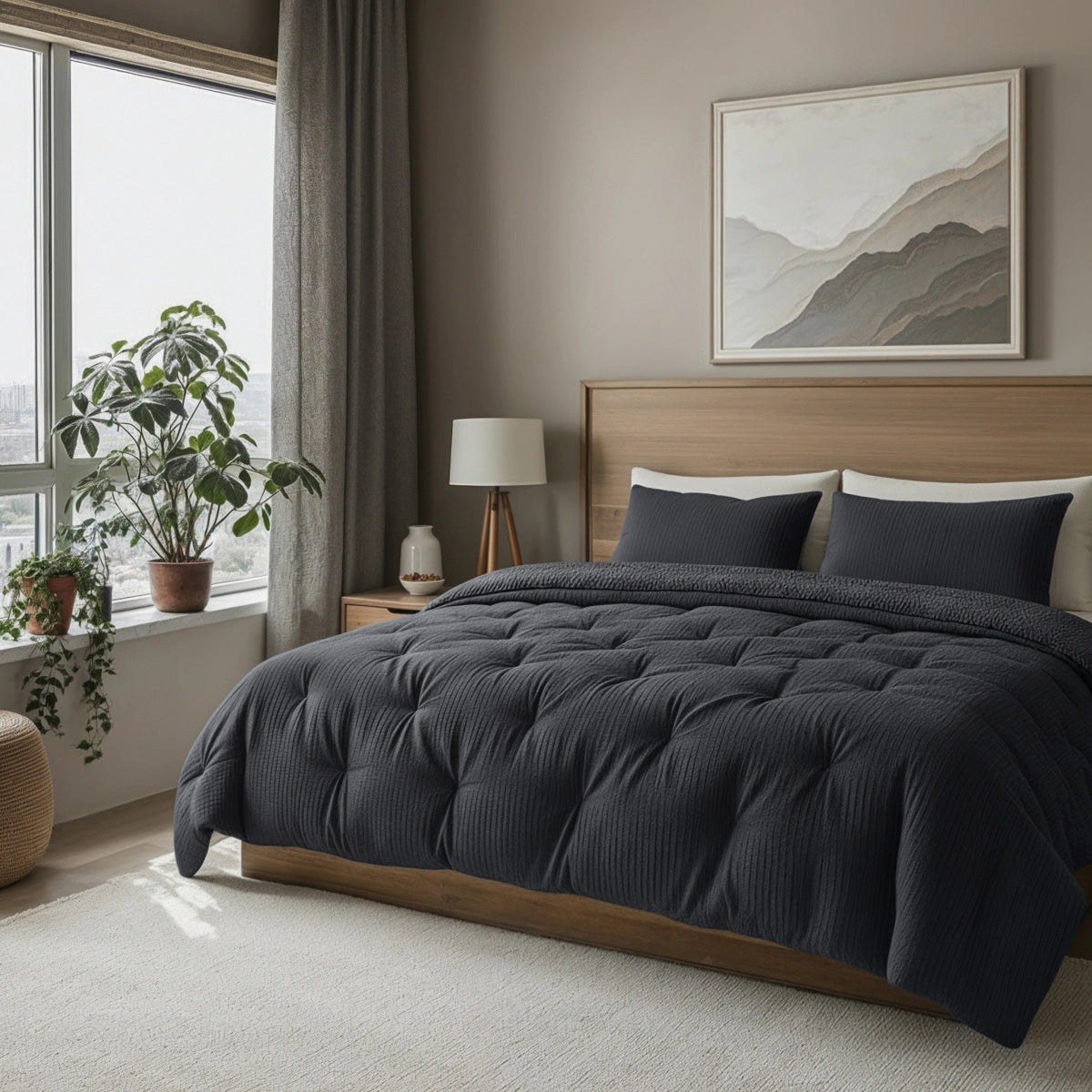 Zelesta Teddy Katoen Mousseline - Anthracite