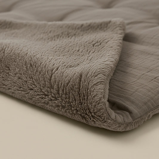 Zelesta Teddy Katoen Mousseline - Taupe