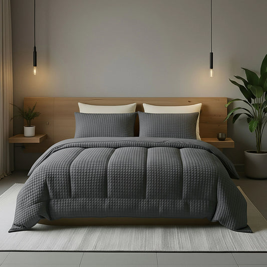 Zelesta Teddy Check - Anthracite