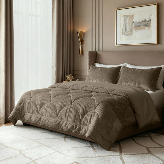 Zelesta Special Velvet Chic Duvet - Taupe