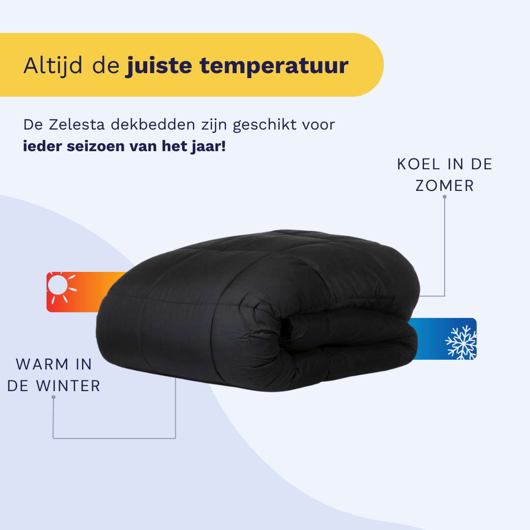 Zelesta Wonderbed 4 Seasons Double - Black