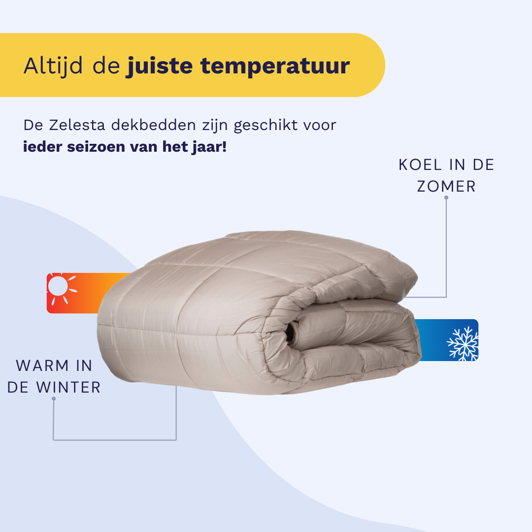 Zelesta Wonderbed 4 Seasons Double - Taupe