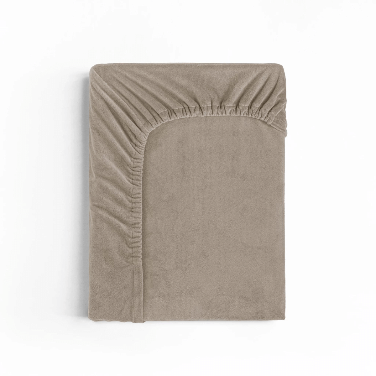 Velvet Hoeslaken Taupe