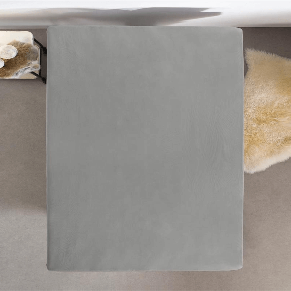 Hoeslaken Dubbel Jersey Grijs