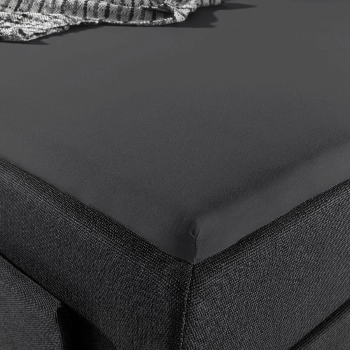 Jersey Topper Hoeslaken Antraciet