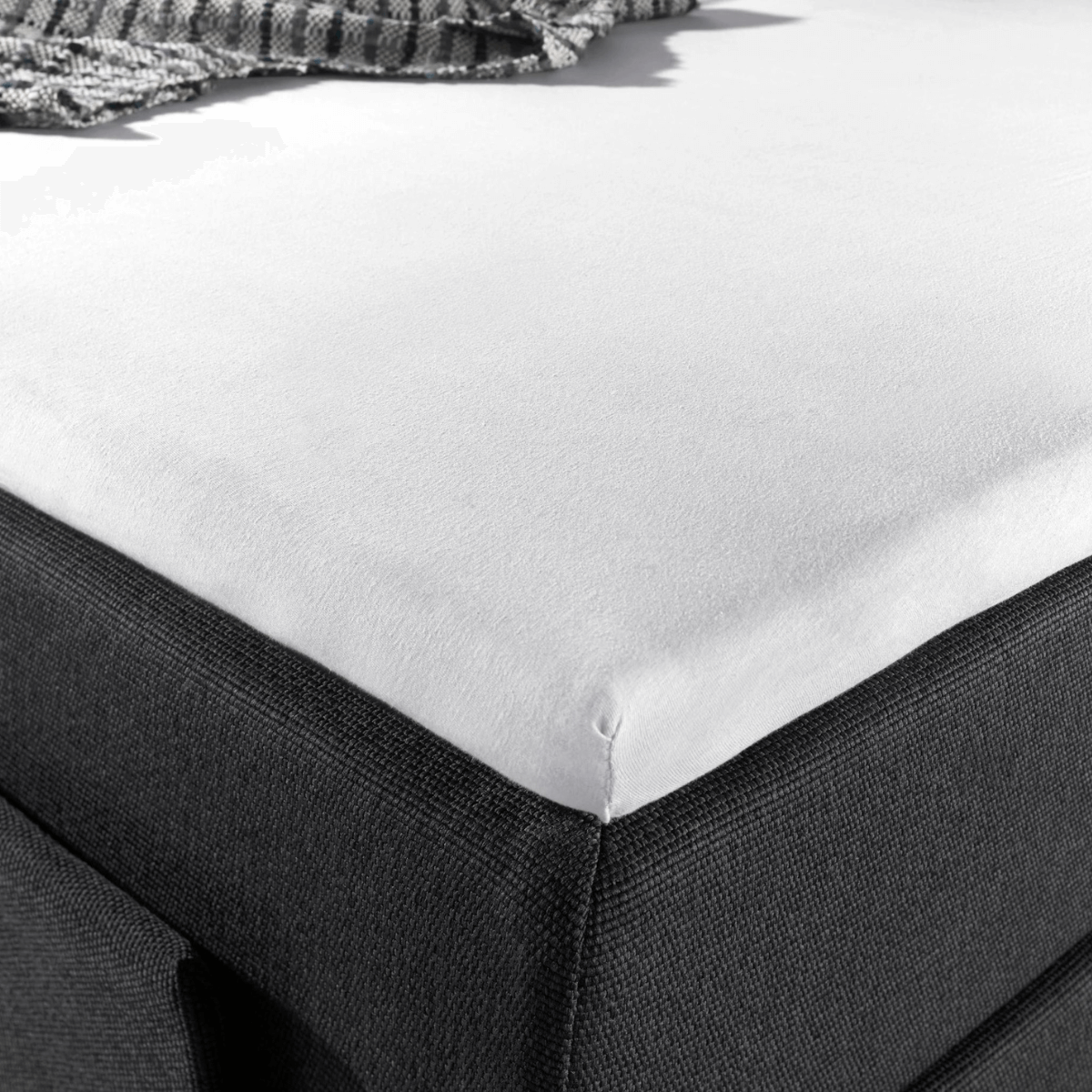 Jersey Topper Hoeslaken Wit