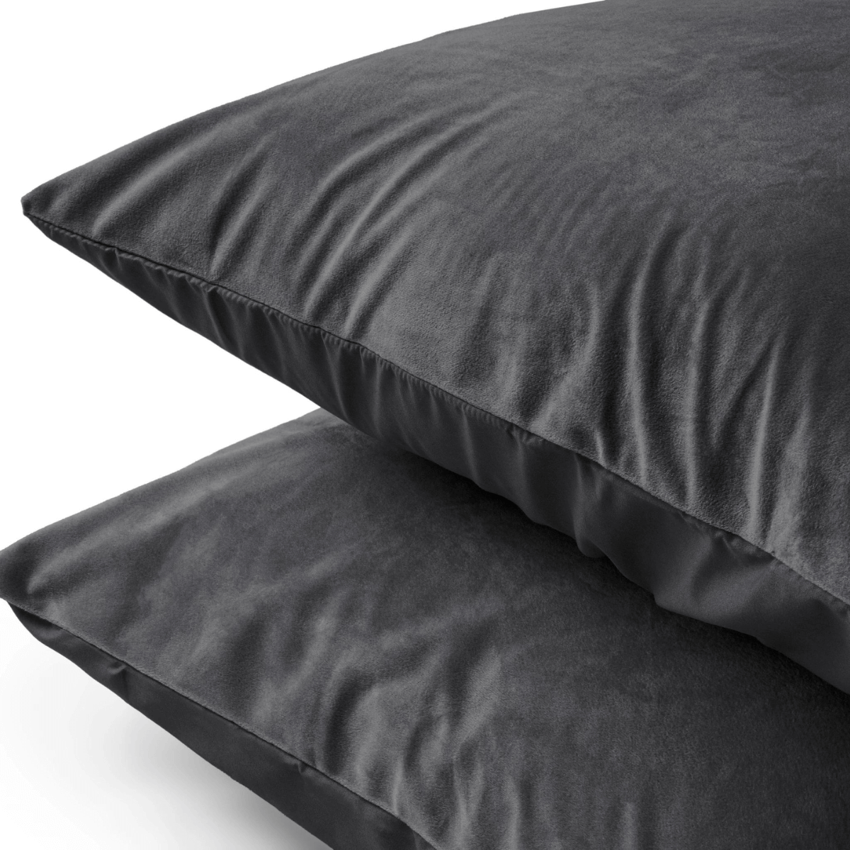 Packshot van Velvet 2 in 1 Kussensloop Set van 2 - Antraciet