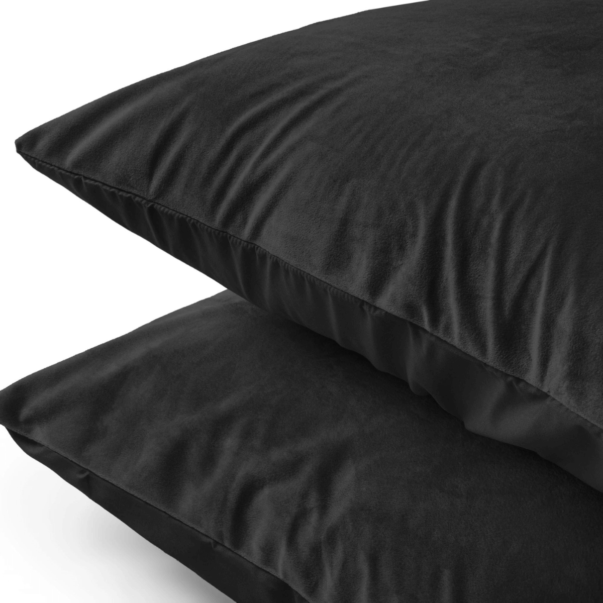 Velvet 2 in 1 Kussensloop Set van 2 - Antraciet