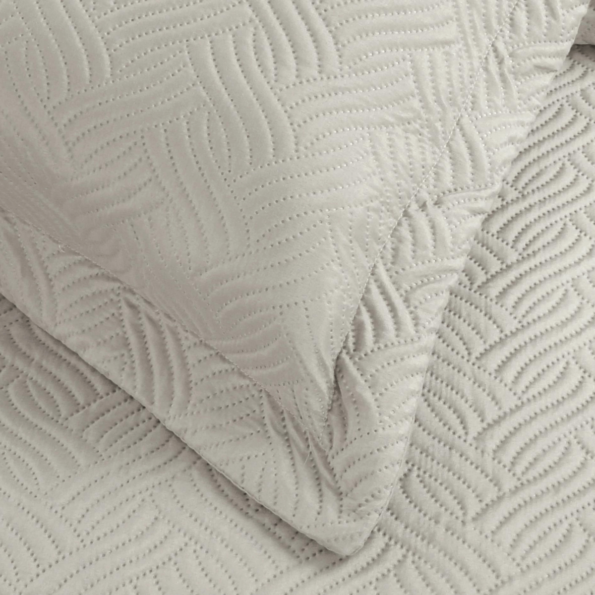 Wave Creme bedsprei