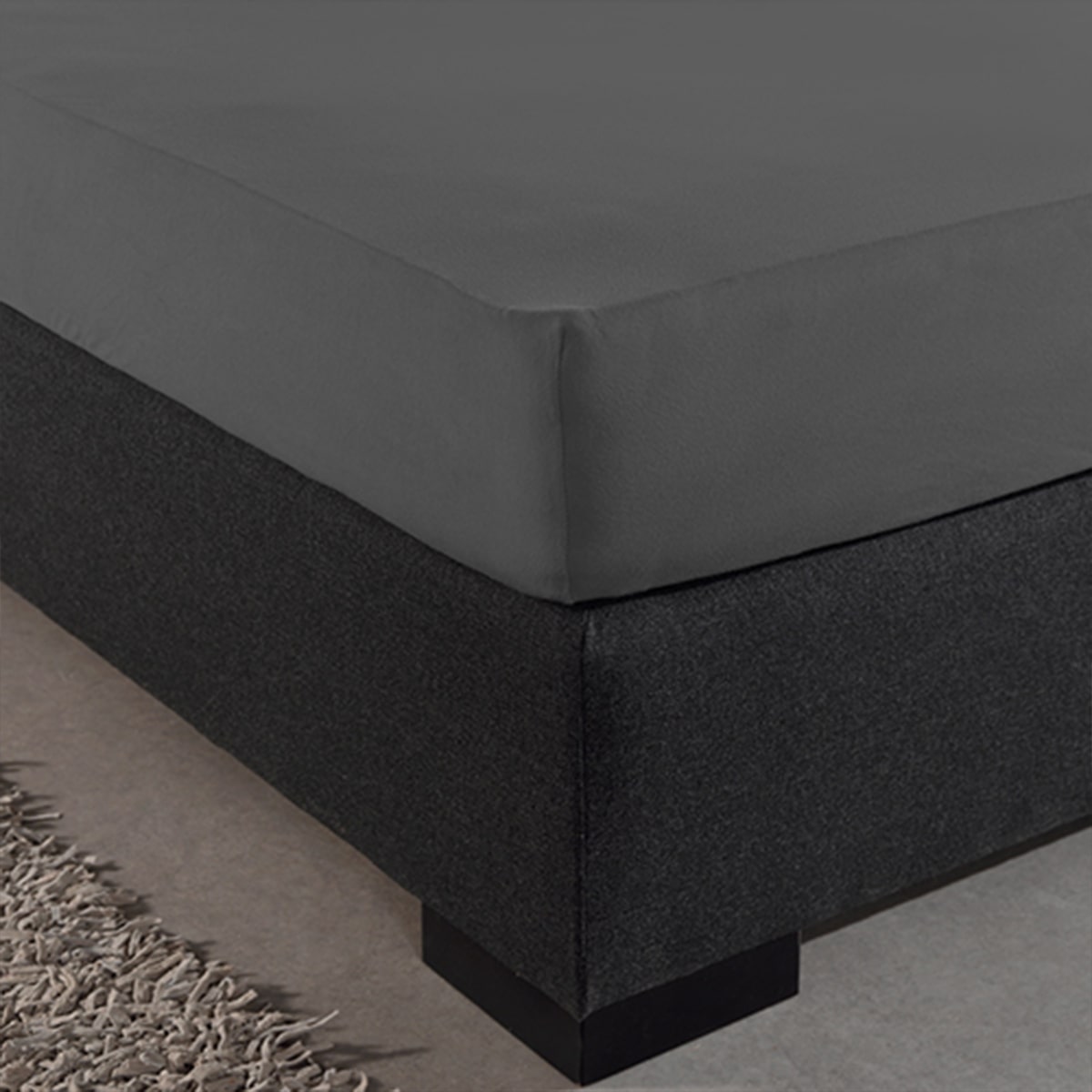 Hoeslaken Dubbel Jersey Anthracite