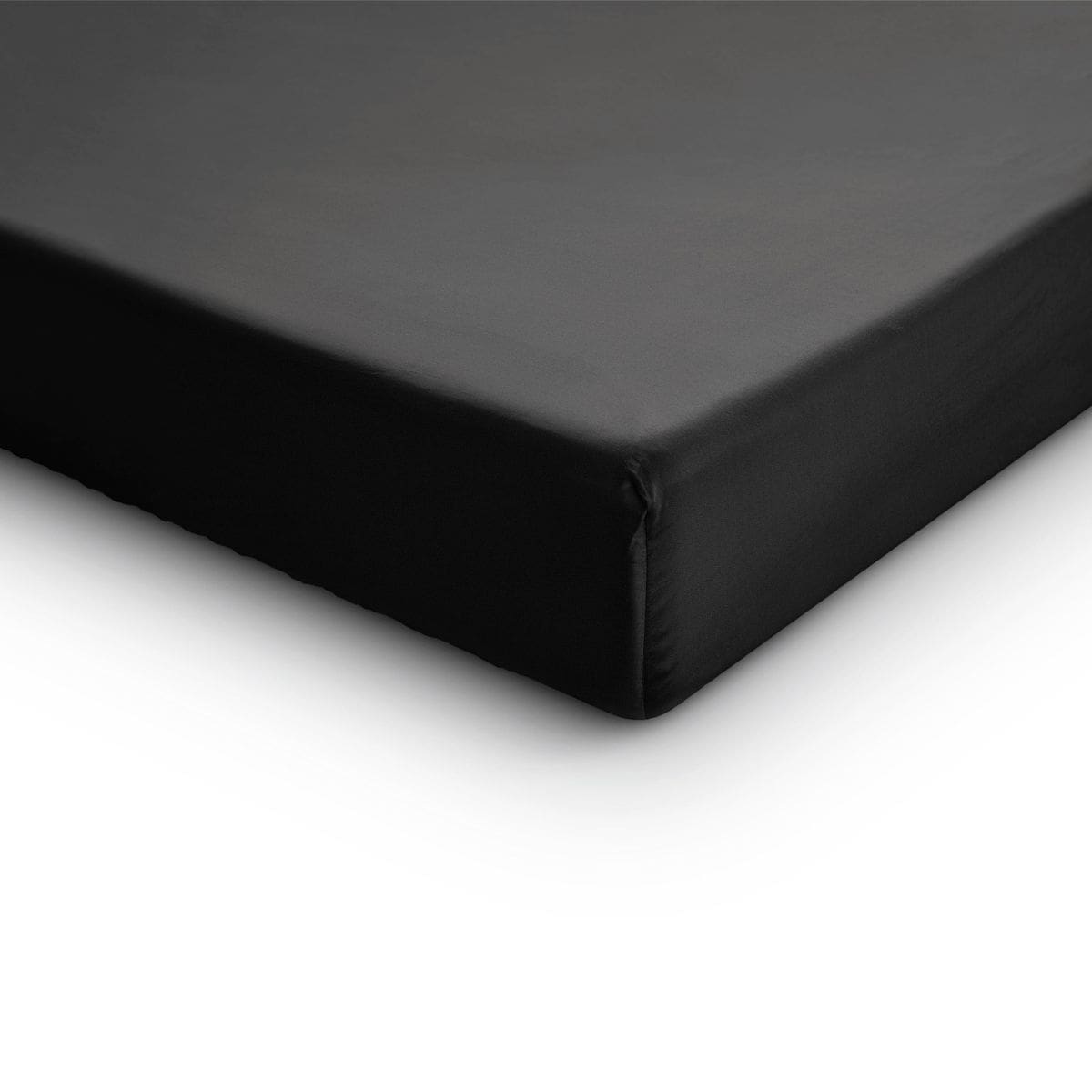 Primaviera Satijnen Deluxe Hoeslaken Zwart