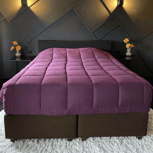 zelesta easybed dekbed zonder overtrek paars lila