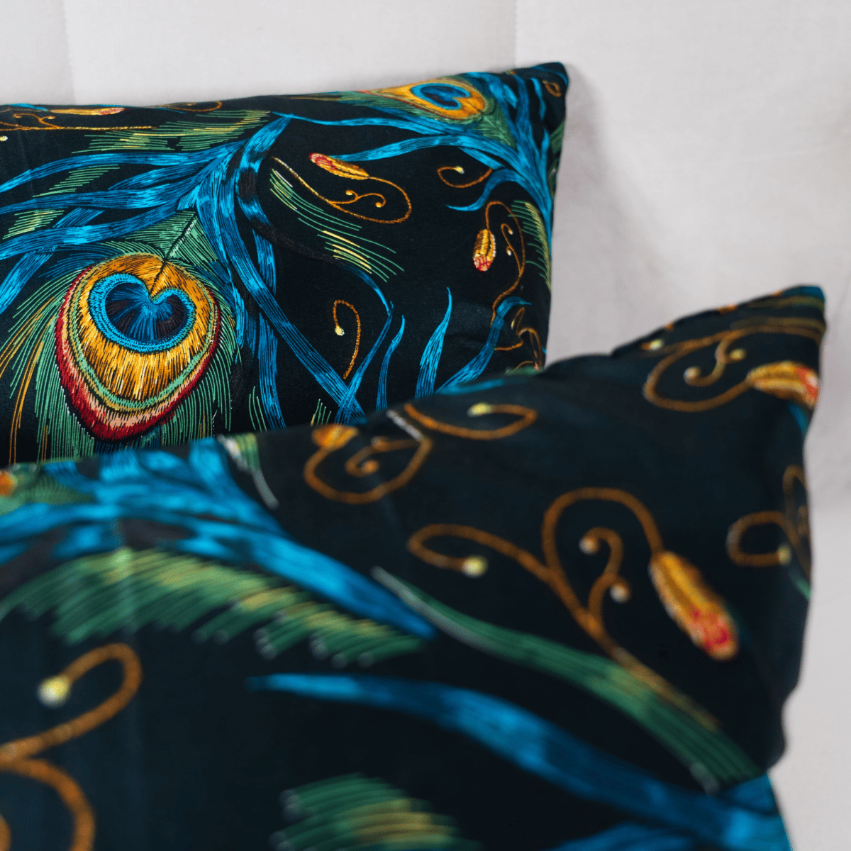 Zelesta Comfort Design Kussensloop Set Van 2 - Peacock Feathers