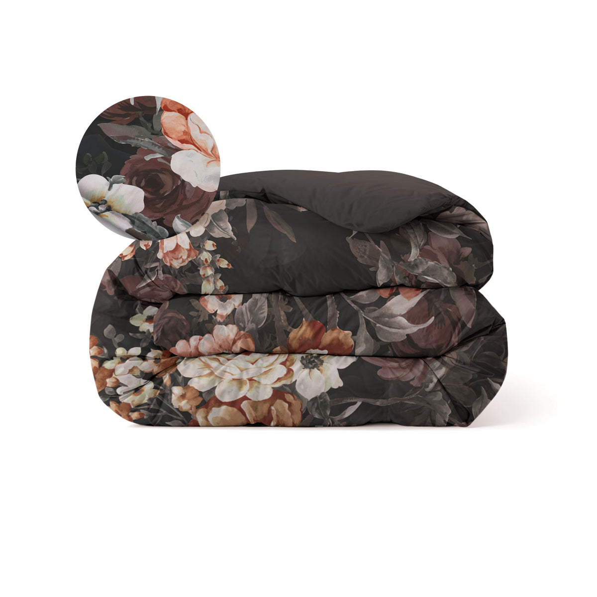 Zelesta Comfort Design Seamless Duvet - Golden Age Flower Black