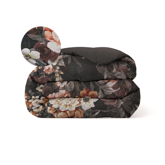 Zelesta Comfort Design Naadloos Dekbed - Golden Age Flower Black