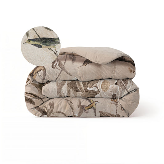 Zelesta Comfort Design Naadloos Dekbed - Vintage Birds Sand