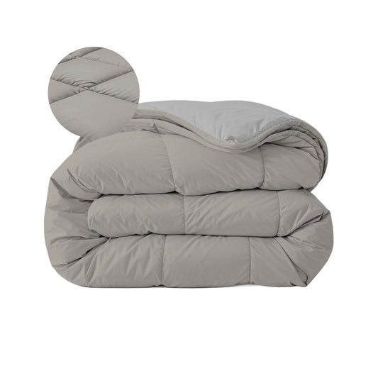 Zelesta Comfort Duo 4-Seizoenen Dekbed - Grijs & Zachtgrijs