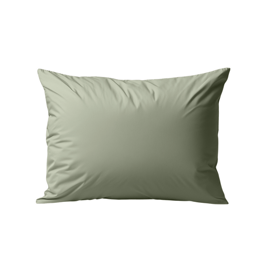 Zelesta Deluxe Percale Cotton Pillowcase Set Of 2 - Olive Green image