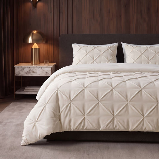 Zelesta Everyday Pintuck Duvet - White