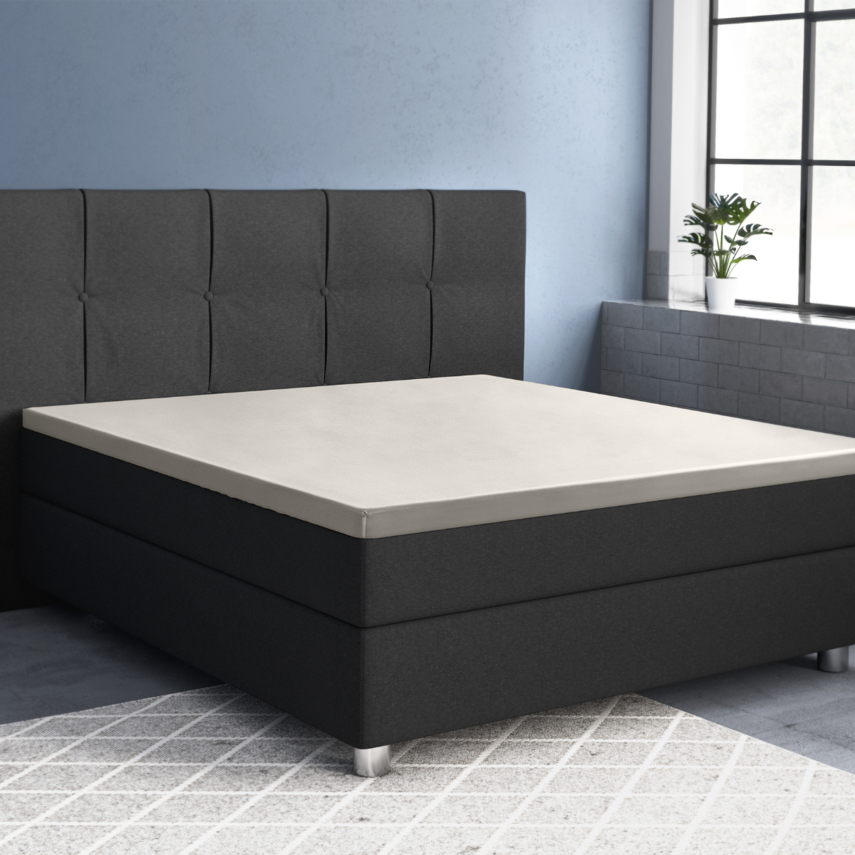 Primaviera Deluxe Topper Satijn Hoeslaken Creme