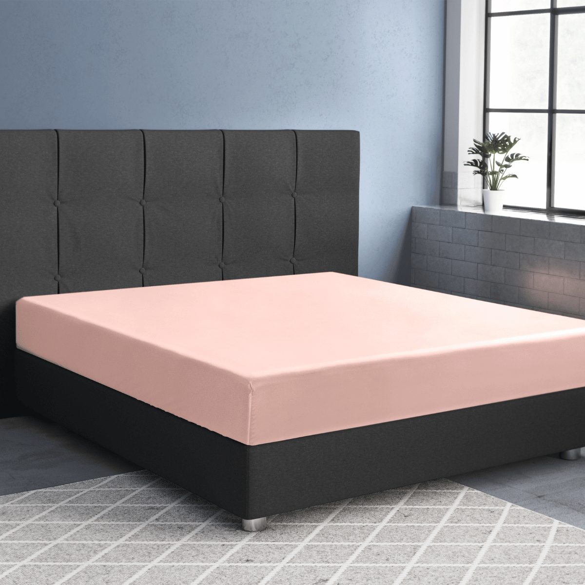 Zelesta Primaviera Satin Deluxe Fitted Sheet Pink image