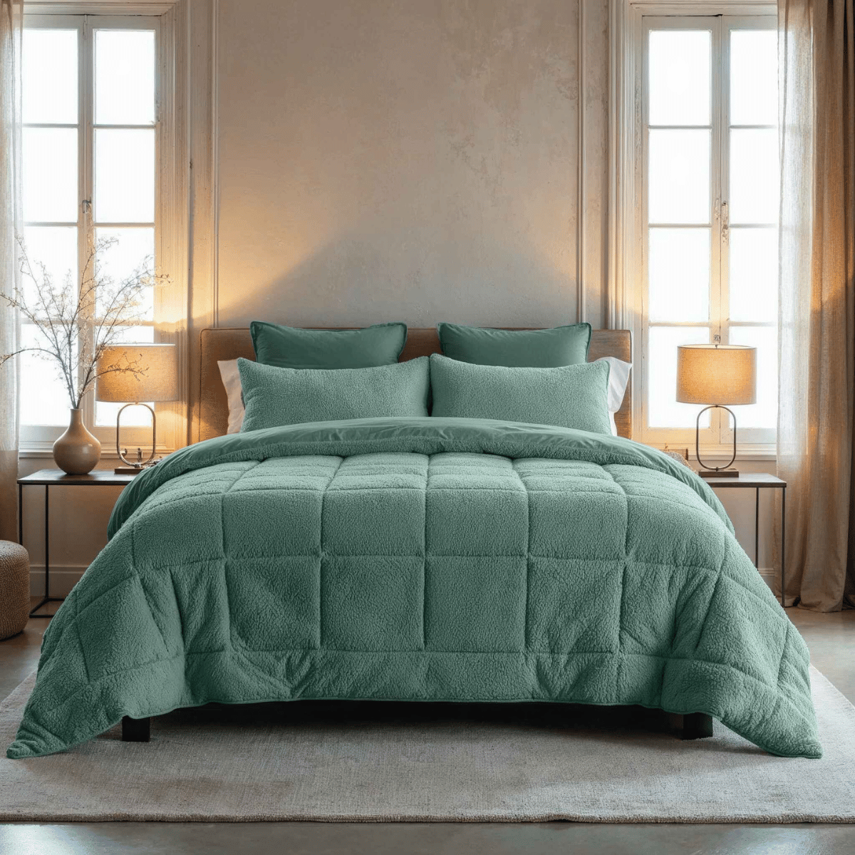 Zelesta Special Teddy Dekbed - Groen
