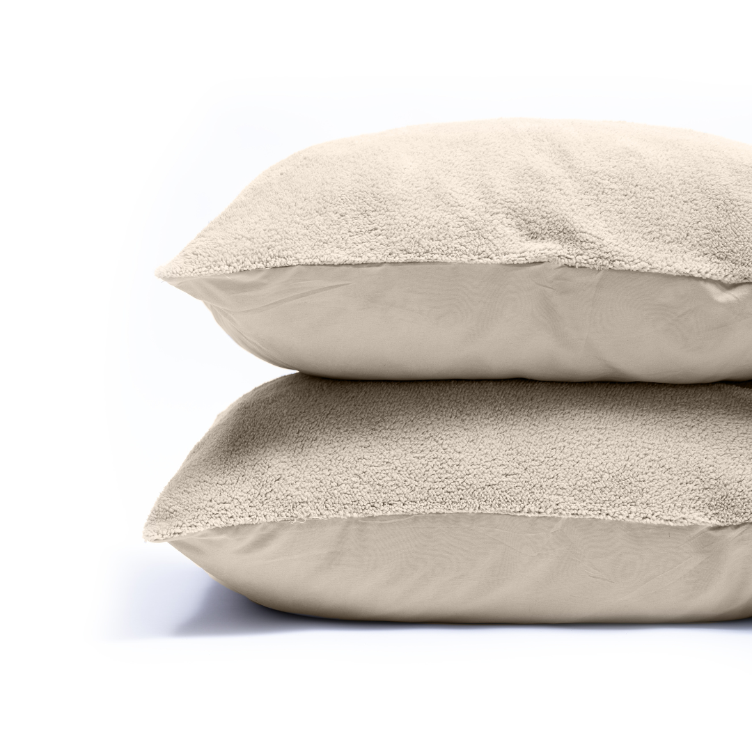 Zelesta Teddy Kussensloop Set van 2 - Crème