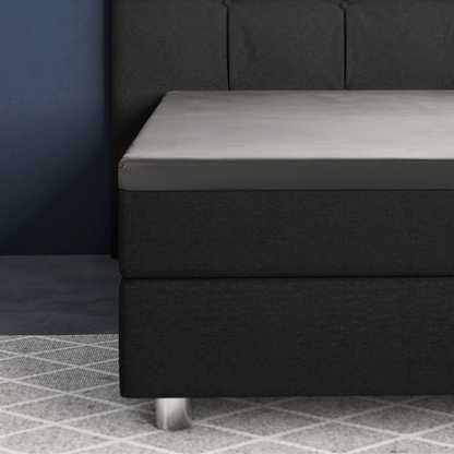 Primaviera Deluxe Topper Satijn Hoeslaken Grijs