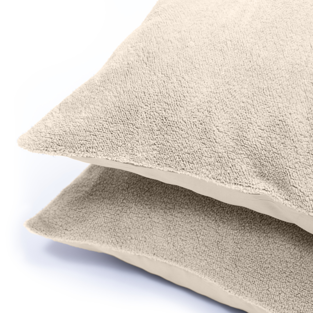 Zelesta Teddy Kussensloop Set van 2 - Crème