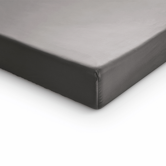 Primaviera Deluxe Topper Satijn Hoeslaken Grijs