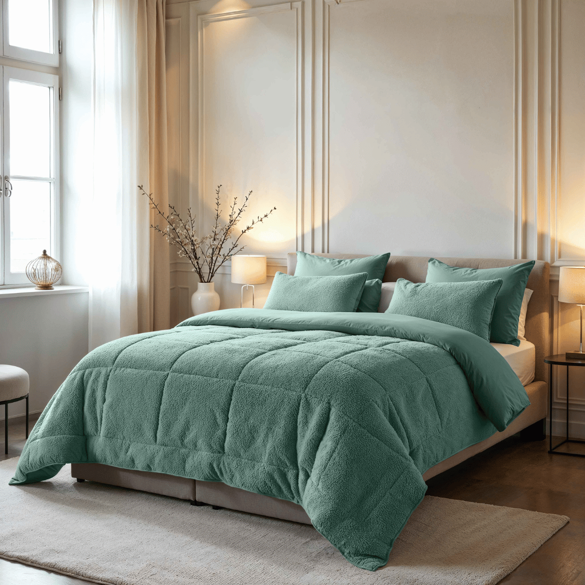 Zelesta Special Teddy Dekbed - Groen