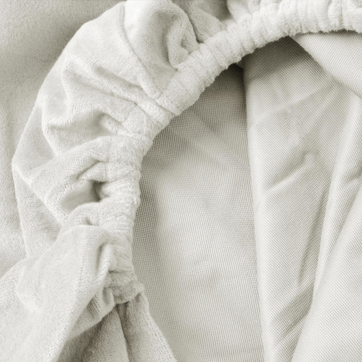 Zelesta Velvet Fitted Sheet Cream image