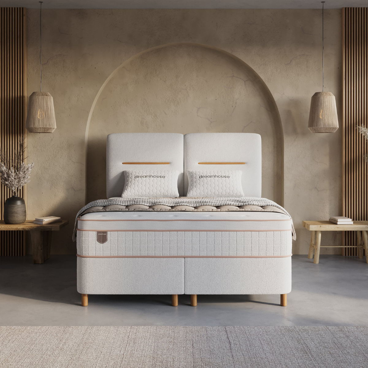Zelesta Oakline Boxspring - Beige