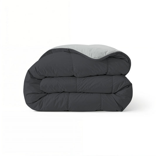 Zelesta Comfort Duo Duvet - Soft Black & Silver Grey