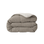 Zelesta Comfort Structure Seersucker Duvet - Taupe & Beige